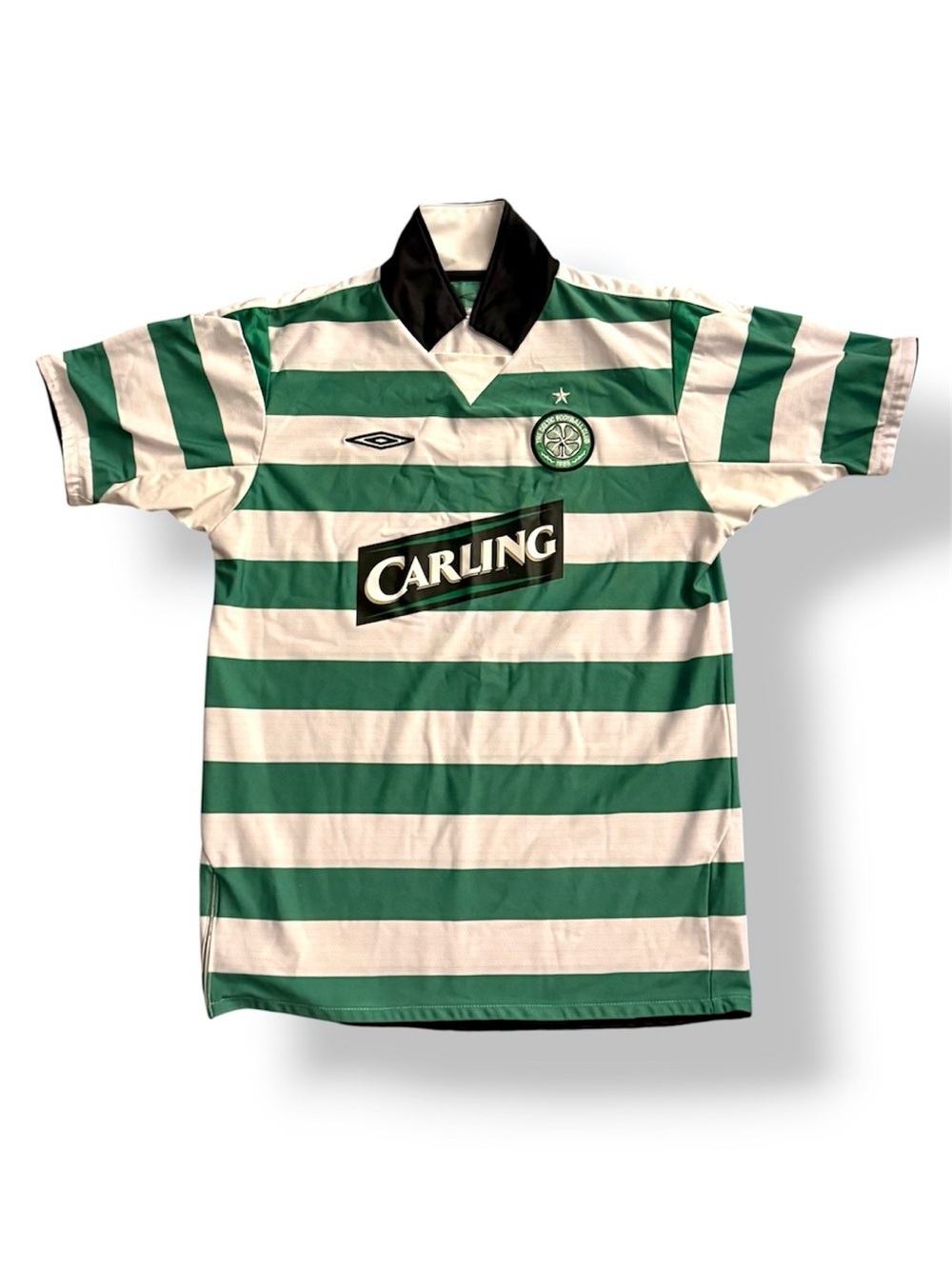 Vintage Umbro Celtic FC 2003-2005 Home Jersey Carling Sponsor Size Youth XL
